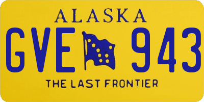 AK license plate GVE943