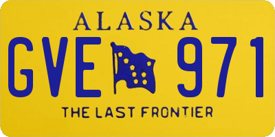 AK license plate GVE971