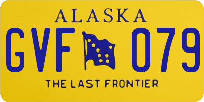 AK license plate GVF079