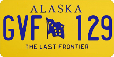 AK license plate GVF129