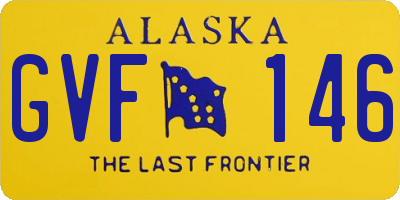 AK license plate GVF146