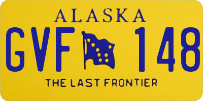AK license plate GVF148