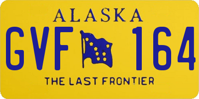 AK license plate GVF164