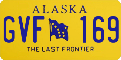 AK license plate GVF169