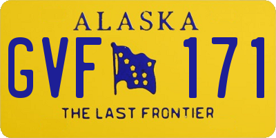 AK license plate GVF171