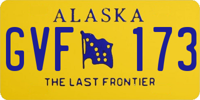 AK license plate GVF173