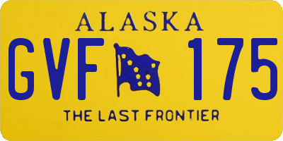 AK license plate GVF175