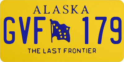 AK license plate GVF179