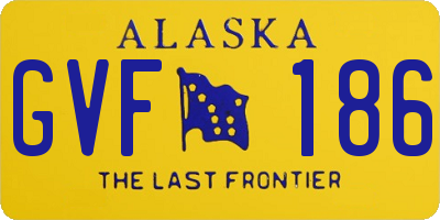 AK license plate GVF186