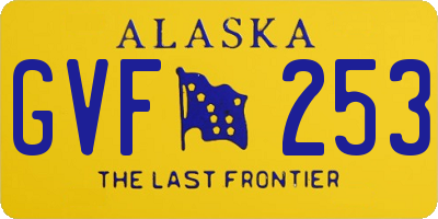 AK license plate GVF253