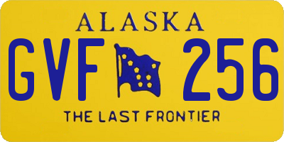 AK license plate GVF256