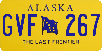 AK license plate GVF267