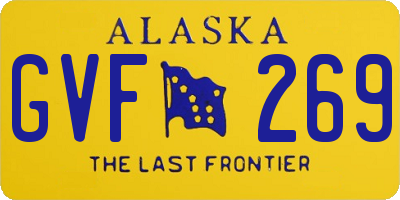 AK license plate GVF269