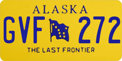 AK license plate GVF272