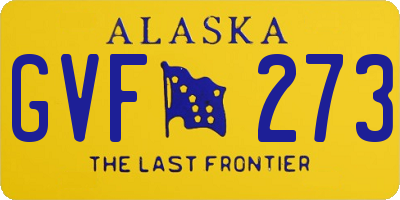 AK license plate GVF273