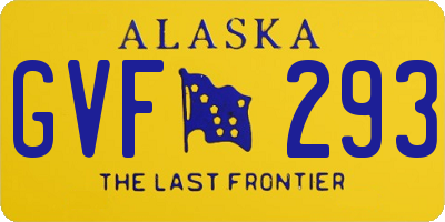 AK license plate GVF293