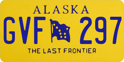 AK license plate GVF297