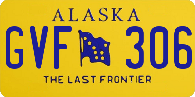 AK license plate GVF306