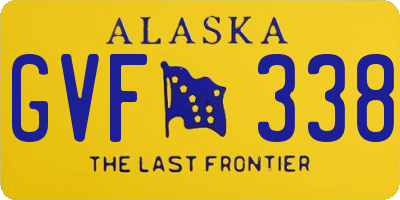 AK license plate GVF338