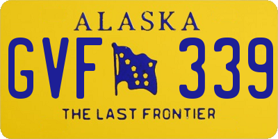 AK license plate GVF339