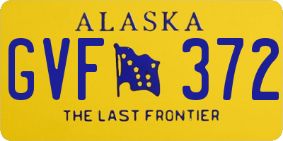 AK license plate GVF372