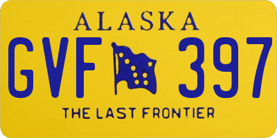 AK license plate GVF397