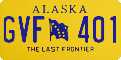 AK license plate GVF401