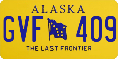 AK license plate GVF409