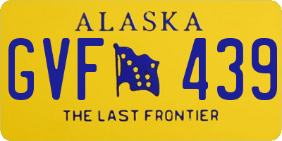 AK license plate GVF439