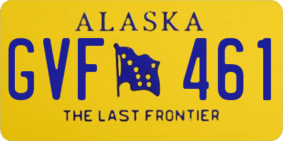 AK license plate GVF461