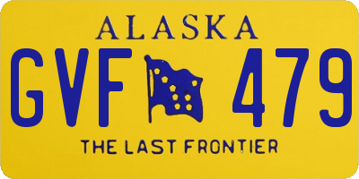 AK license plate GVF479