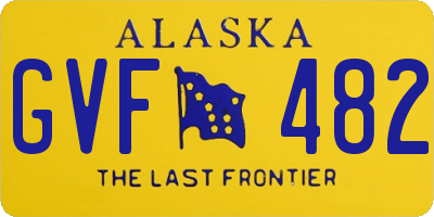 AK license plate GVF482