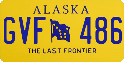 AK license plate GVF486