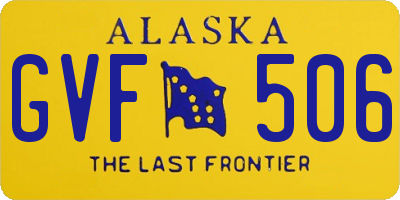 AK license plate GVF506