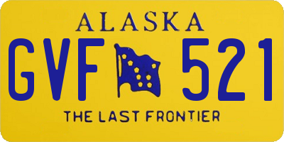AK license plate GVF521