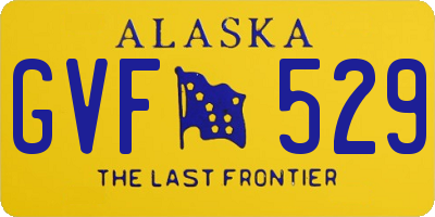 AK license plate GVF529