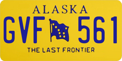 AK license plate GVF561