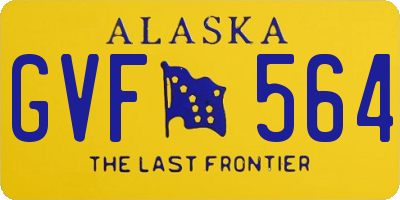 AK license plate GVF564