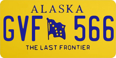 AK license plate GVF566