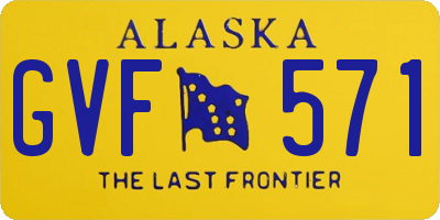 AK license plate GVF571