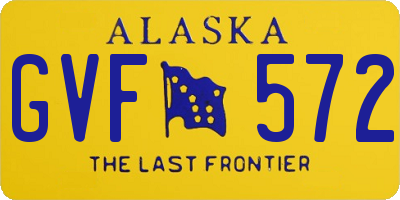 AK license plate GVF572