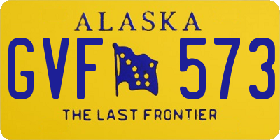 AK license plate GVF573