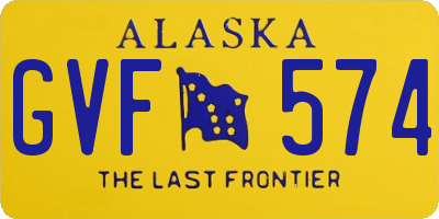 AK license plate GVF574