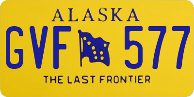 AK license plate GVF577