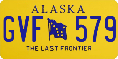 AK license plate GVF579