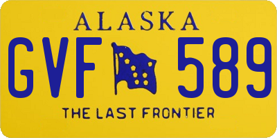 AK license plate GVF589