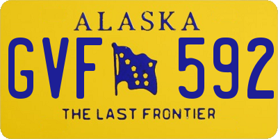 AK license plate GVF592