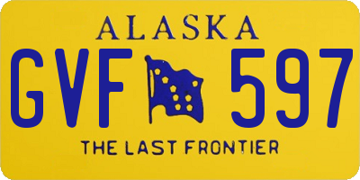 AK license plate GVF597