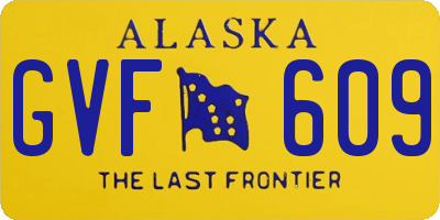 AK license plate GVF609