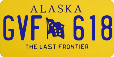 AK license plate GVF618